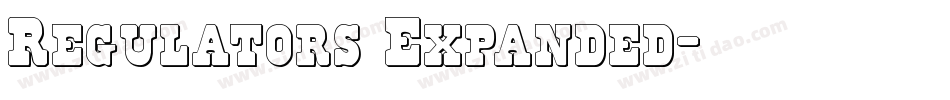 Regulators Expanded字体转换